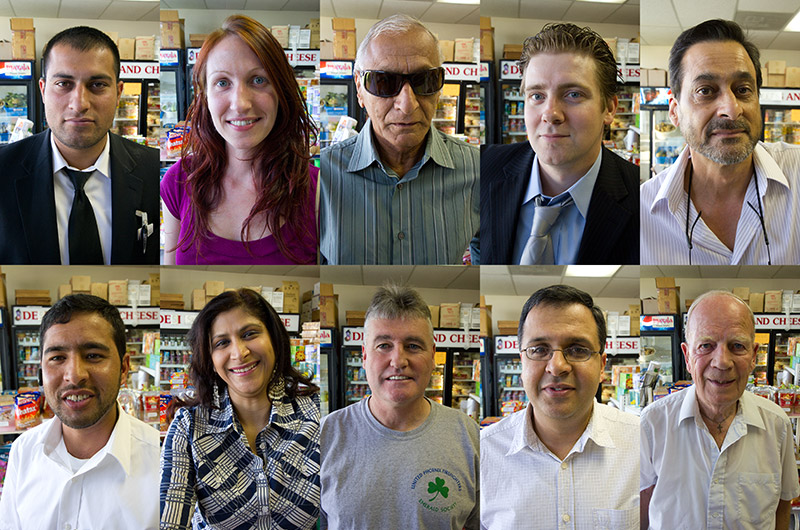 Customers from Indo Euro Foods British and Indian grocery in Phoenix, Arizona
