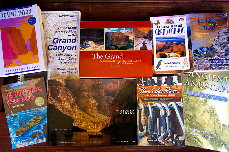 Books I have read over the previous 10 months as part of the preparation for an upcoming 18 day Dory trip down the Colorado River through the Grand Canyon