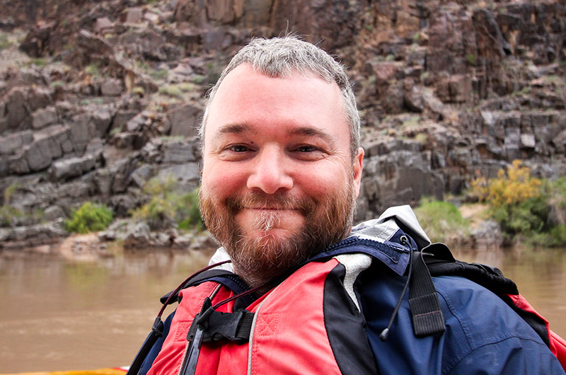 This is John Wise in the Grand Canyon on the Colorado River in November 2010