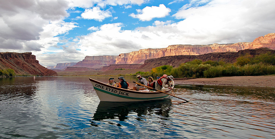 Dory trip down the Colorado River through the Grand Canyon getting started at Lee's Ferry