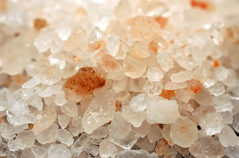 Macro of Himalayan Crystal Salt