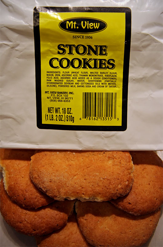 Stone Cookies from the Big Island of Hawaii