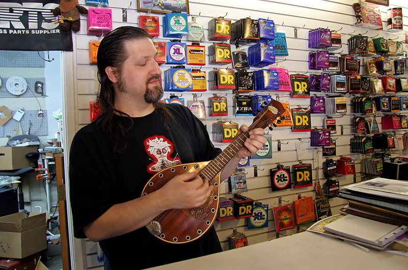 A 1930's era Blue Comet Mandolin manufactured by Regal Company of Chicago, Illinois is again in fine working order