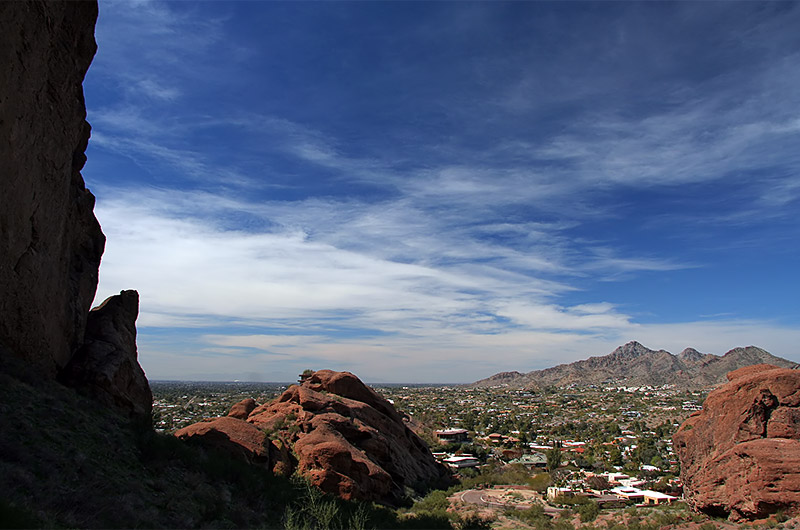Phoenix, Arizona looking west from Camelback mountain
