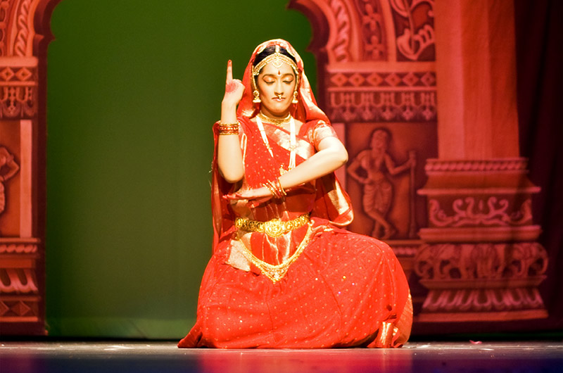 Hemangi Patel performing the Meera Bhajan at her Arangetram in Phoenix, Arizona