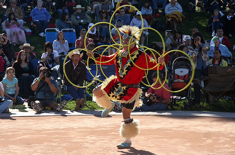 At the Heard Museum in Phoenix, Arizona during the annual Hoop Dance competition