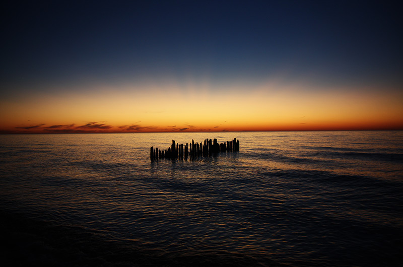 Sunset over Lake Michigan