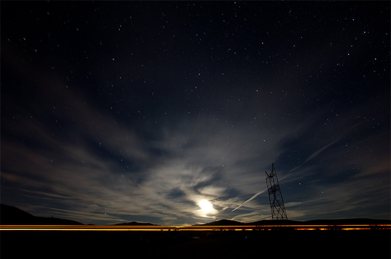 The night sky from Badger Springs exit off the Black Canyon highway in Arizona