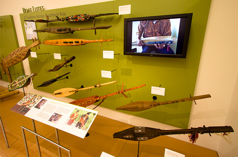 Boat Lutes on display at the Musical Instrument Museum in Phoenix, Arizona