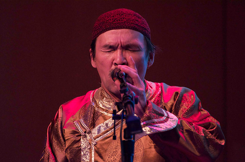 Huun Huur Tu on stage at the Musical Instrument Museum in Phoenix, Arizona