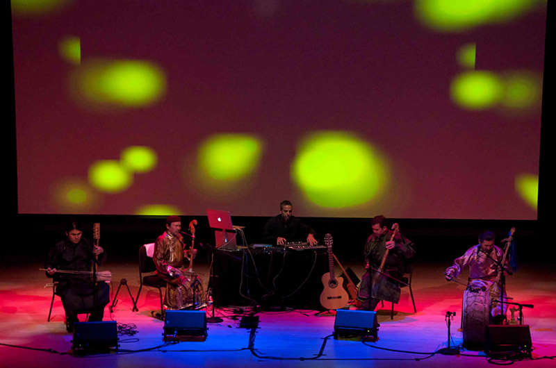 Huun Huur Tu with Carmen Rizzo performing at the Musical Instrument Museum in Phoenix, Arizona