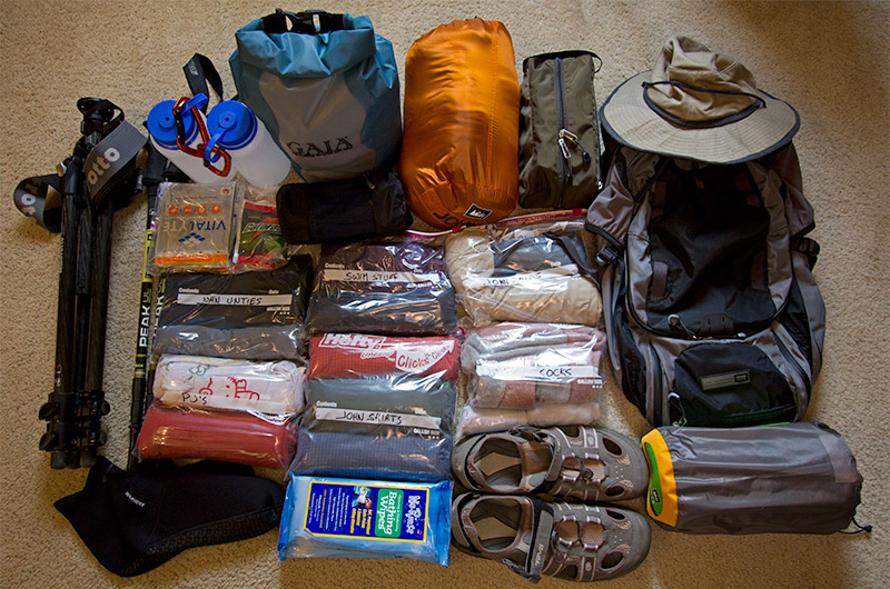 The gear that will accompany me down the Colorado River through the Grand Canyon for 18 days