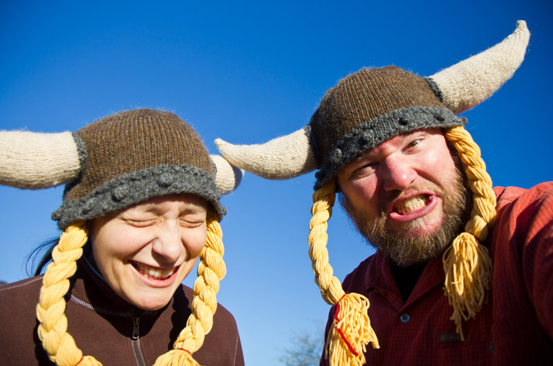 Out of control hysterical Viking having problems maintaining her composure