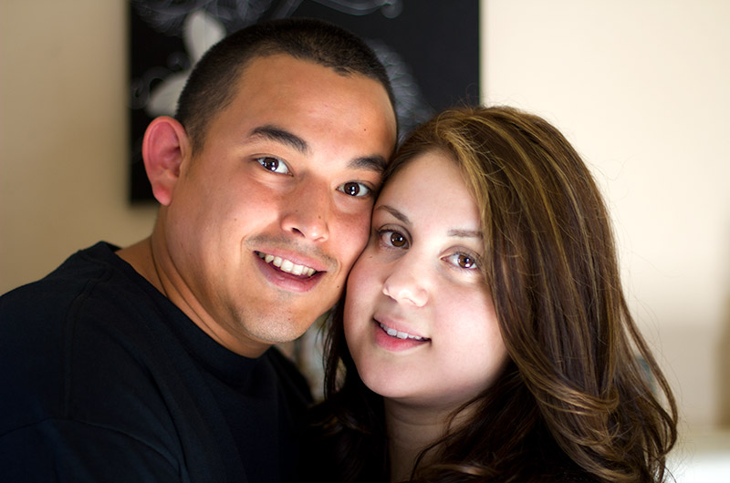 Reynaldo Medrano and his soon to be wife Stephanie Lopez