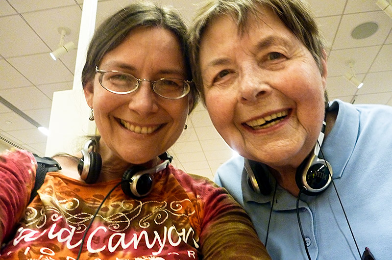 Caroline Wise and Jutta Engelhardt in a self-portrait at The Musical Instrument Museum in Phoenix, Arizona