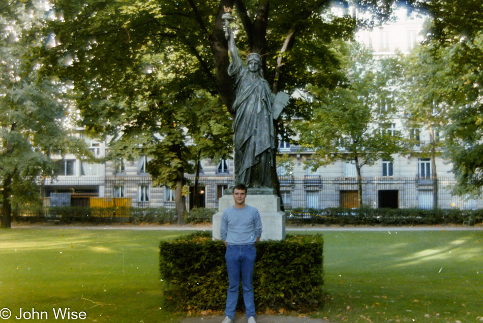 John Wise in Paris, France 1985