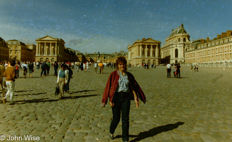 Sheila Wise née Clark at Versailles in Paris, France