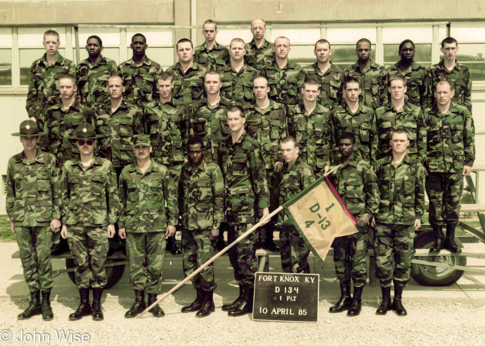 John Wise in Basic Training at Ft. Knox, Kentucky 1985