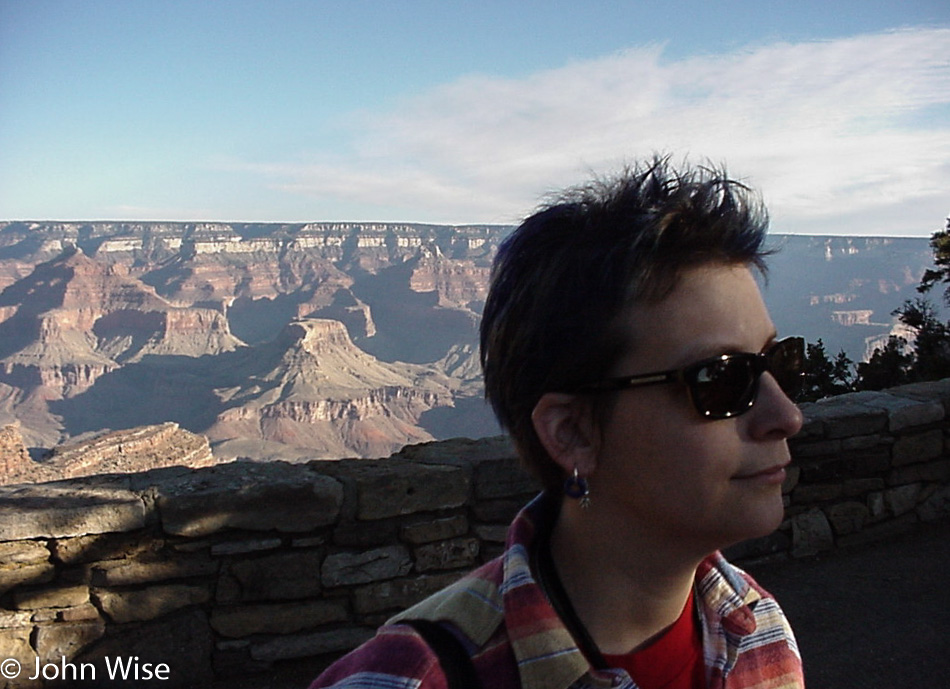 Caroline Wise at the Grand Canyon National Park, Arizona