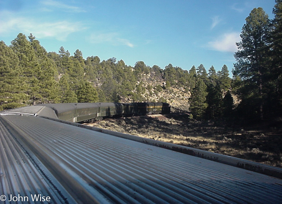 Train back to Williams from the Grand Canyon National Park in Arizona