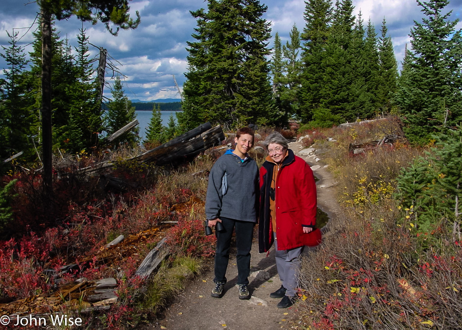 Caroline Wise and Jutta Engelhardt in Grand Teton National Park in Wyoming