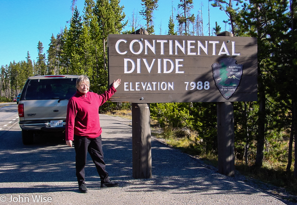 Jutta Engelhardt at Yellowstone National Park in Wyoming