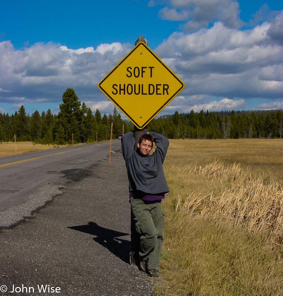 Caroline Wise at Yellowstone National Park in Wyoming