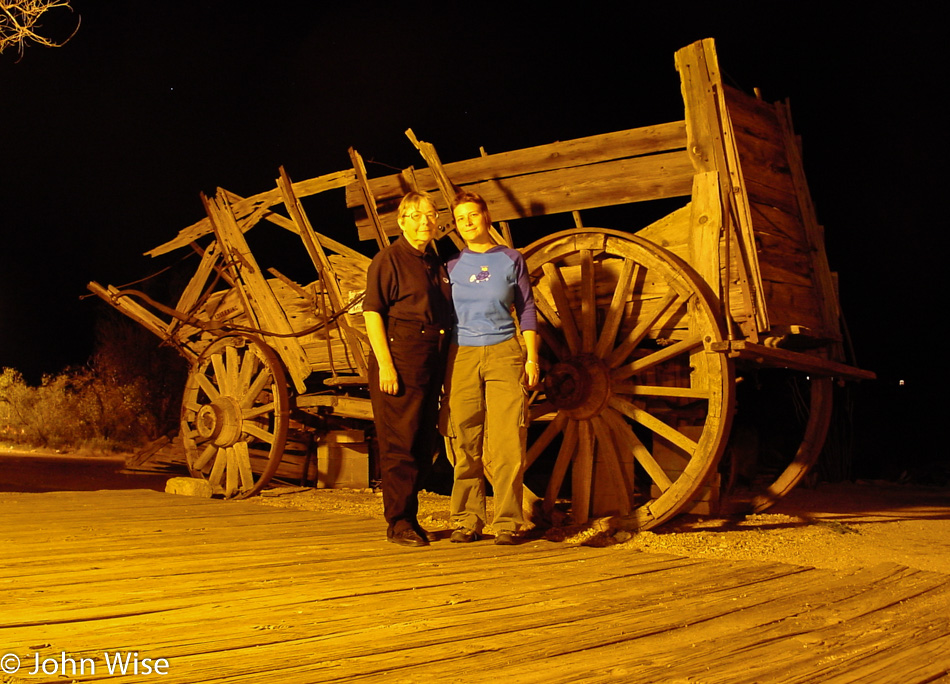 Jutta Engelhardt and Caroline Wise in Tombstone, Arizona