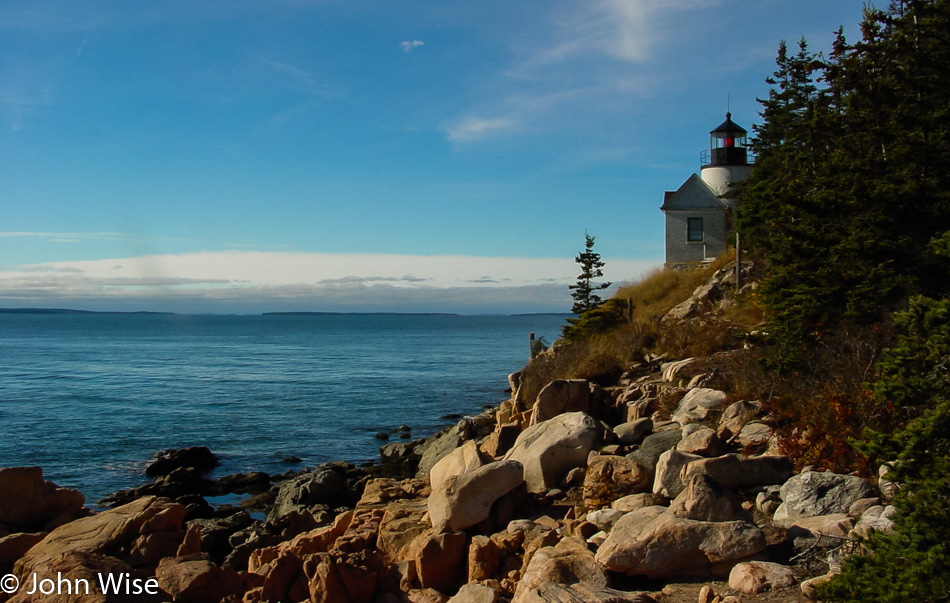 Bass Harbor Head Lighthouse on the Maine coast