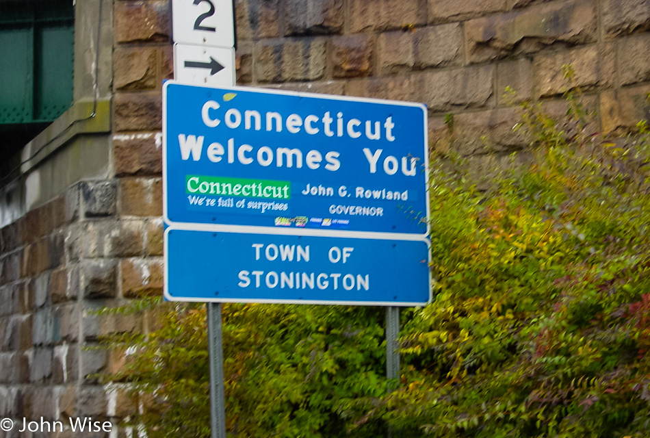 Connecticut state sign