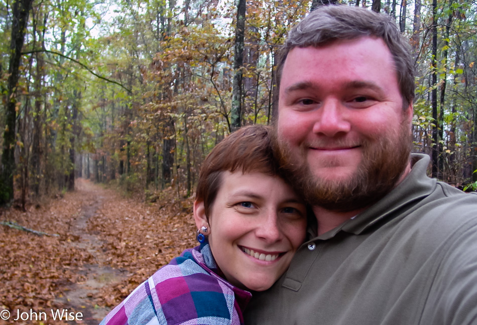 Caroline Wise and John Wise on the Natchez Trace Parkway in Mississippi