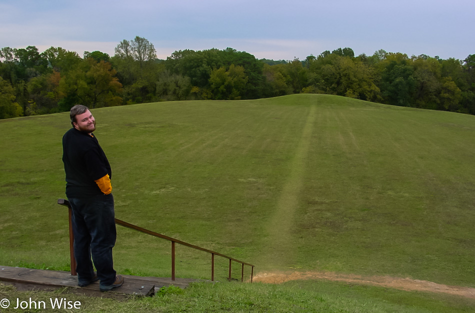John Wise near the end of the Natchez Trace Parkway in Mississippi