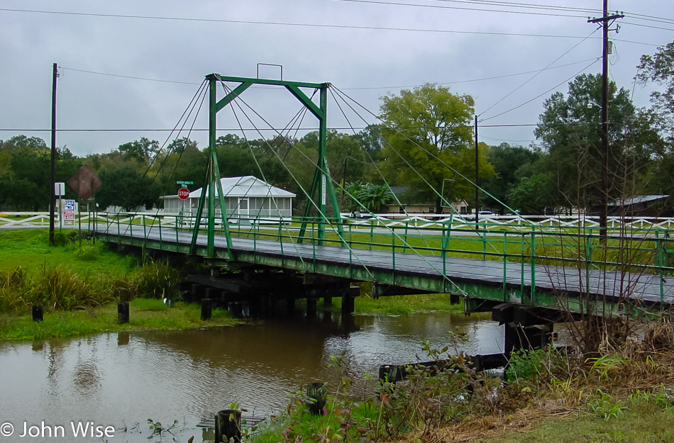 Small bridge over a creek in Louisiana