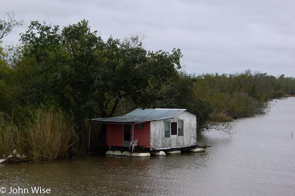 Old house on the bayou in Louisiana