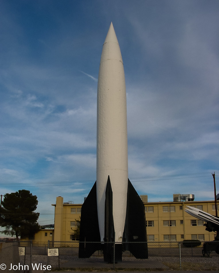 German V-2 rocket at Fort Bliss, Texas