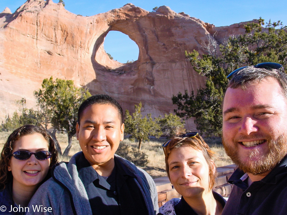 Lara, Dion Terry, Caroline Wise, and John Wise in Windowrock, Arizona