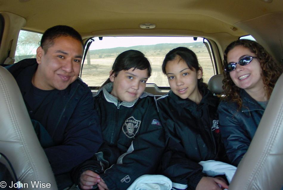 Dion Terry with his niece Amanda and her sister (name forgotten)