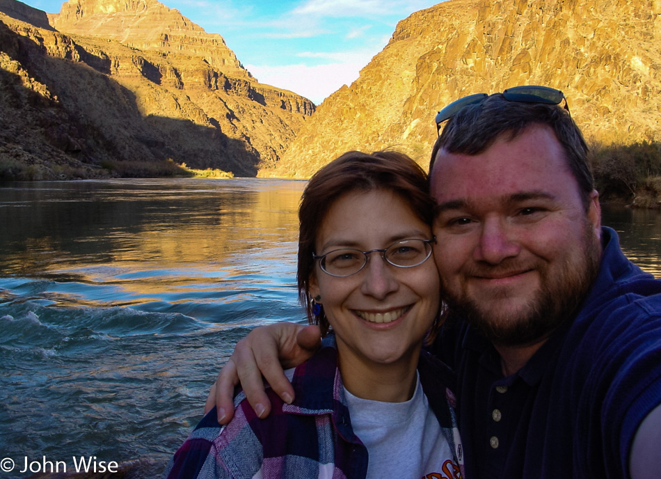 Caroline Wise and John Wise in Grand Canyon National Park, Arizona