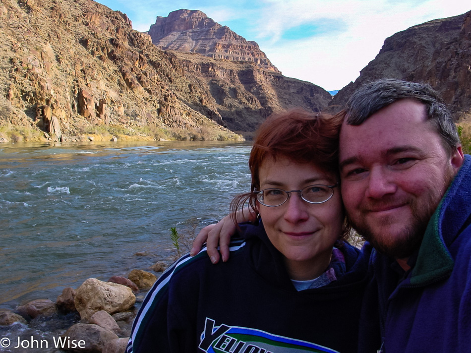 Caroline Wise and John Wise in Grand Canyon National Park, Arizona