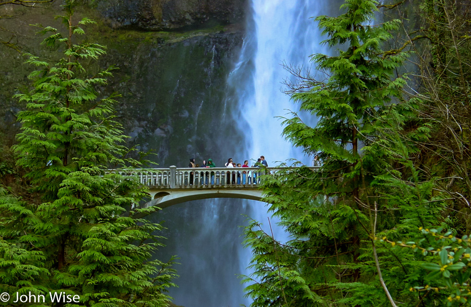 Multnomah Falls on the Columbia River in Oregon