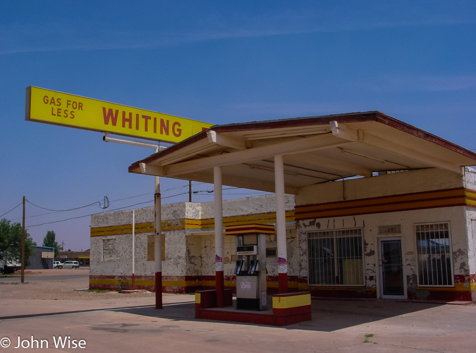 Whiting Bros. Gas Station in Winslow, Arizona