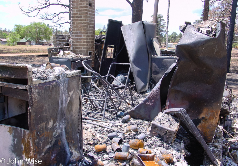 Rodeo–Chediski fire burned through here in Arizona in June/July 2002
