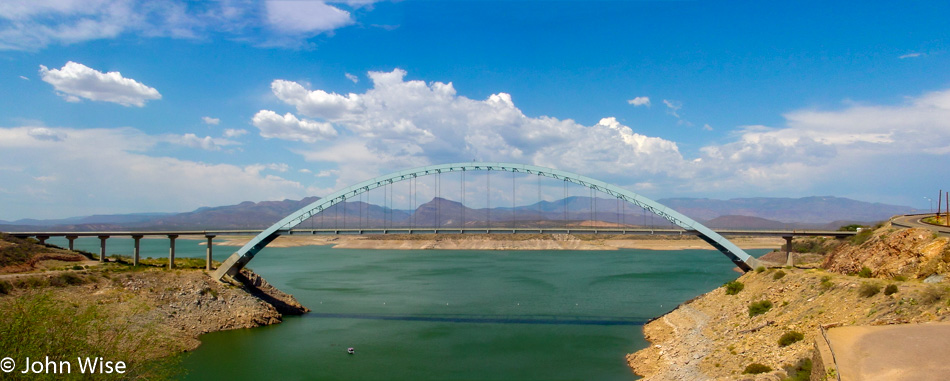 Roosevelt Lake Bridge in Arizona
