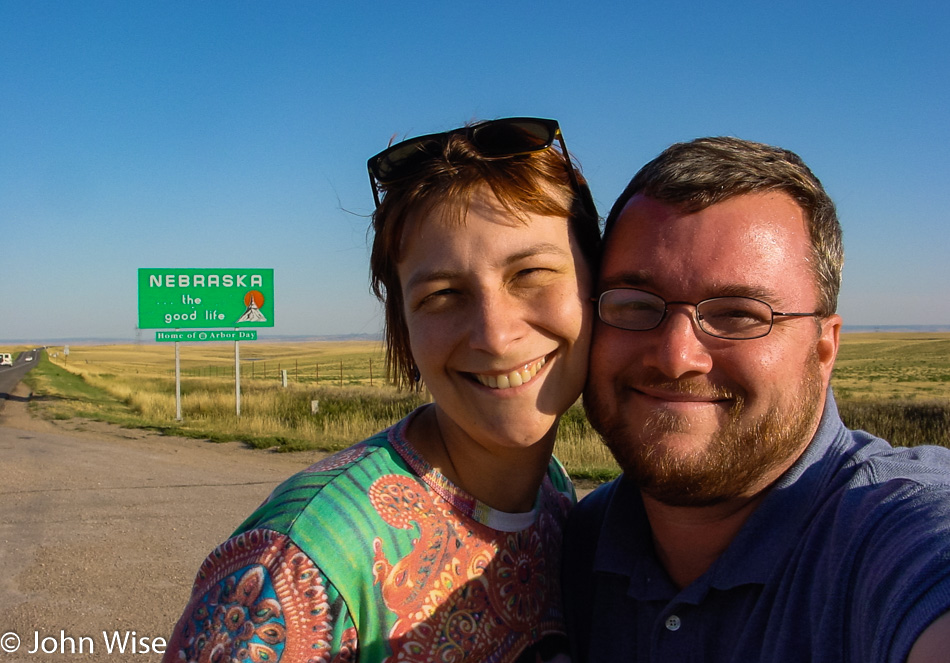 Caroline Wise and John Wise entering Nebraska