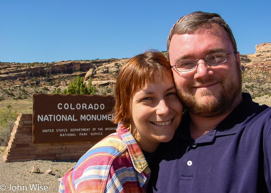Caroline Wise and John Wise at the Colorado National Monument in Colorado