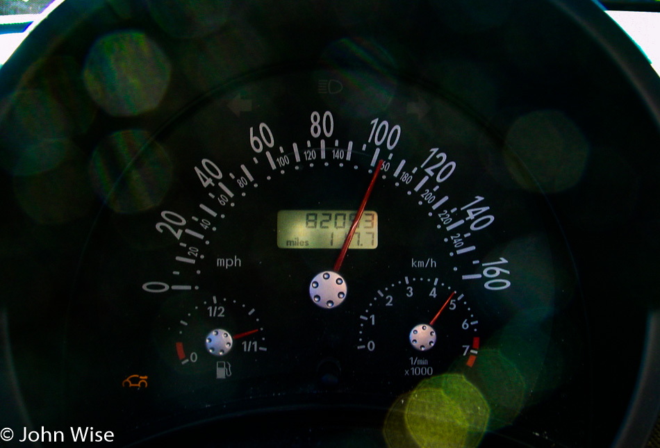 Speedometer driving to California