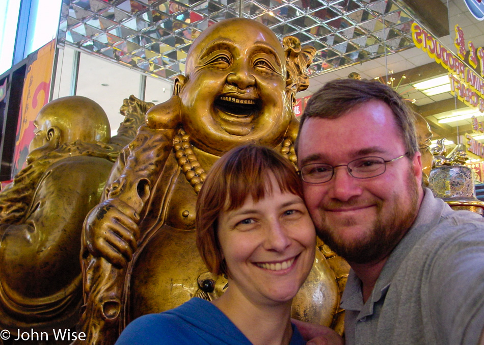 Caroline Wise and John Wise in China Town Los Angeles, California