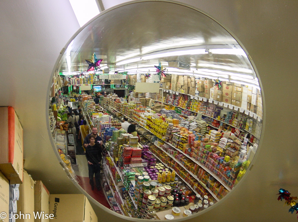 Caroline Wise and John Wise shopping in Little India Artesia, California