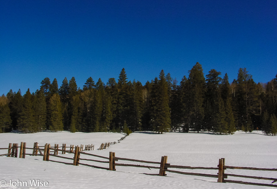 Heading north on Highway 191 near Hannagan Meadows