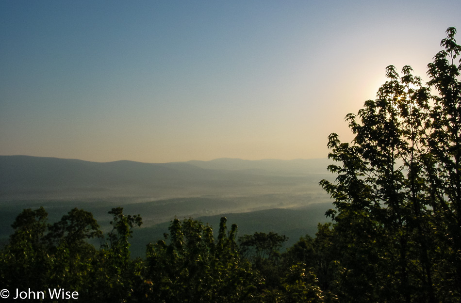 Driving west to Queen Wilhelmina State Park in Mena, Arkansas